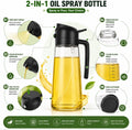 HOMIQELITE 500 ml Cooking Oil Sprayer