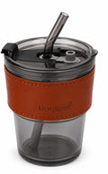 HOMIQELITE Grey Glass Tumbler – 250 ml