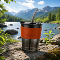 HOMIQELITE Grey Glass Tumbler – 250 ml