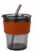 HOMIQELITE Grey Glass Tumbler – 250 ml